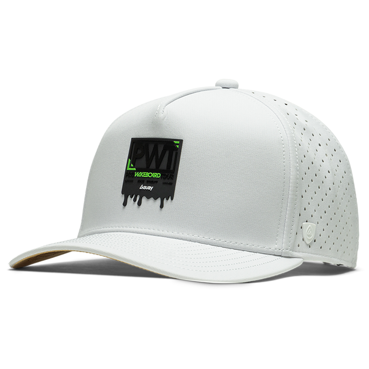 Suay PWT x Suay 5-panel snapback hat in Apex - White - front view