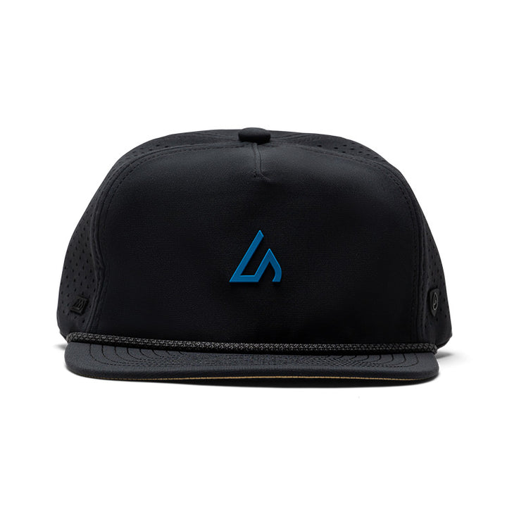 Suay Drift rope-brim snapback hat in Black / Blue - side view