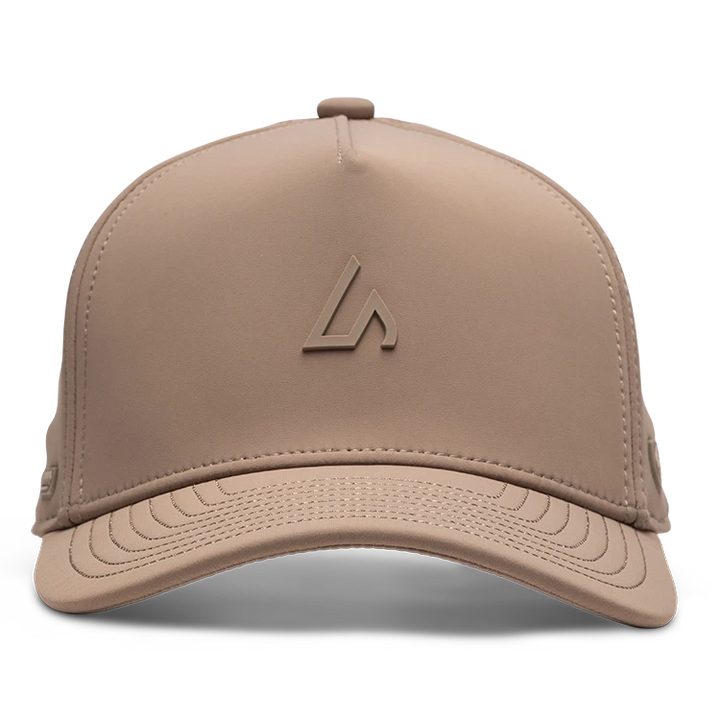 Suay Apex Toasty fleece-lined 5-panel snapback hat in Dune - side view