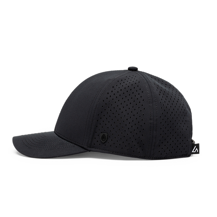 Suay Endurance 6-panel performance hat in Black - side view