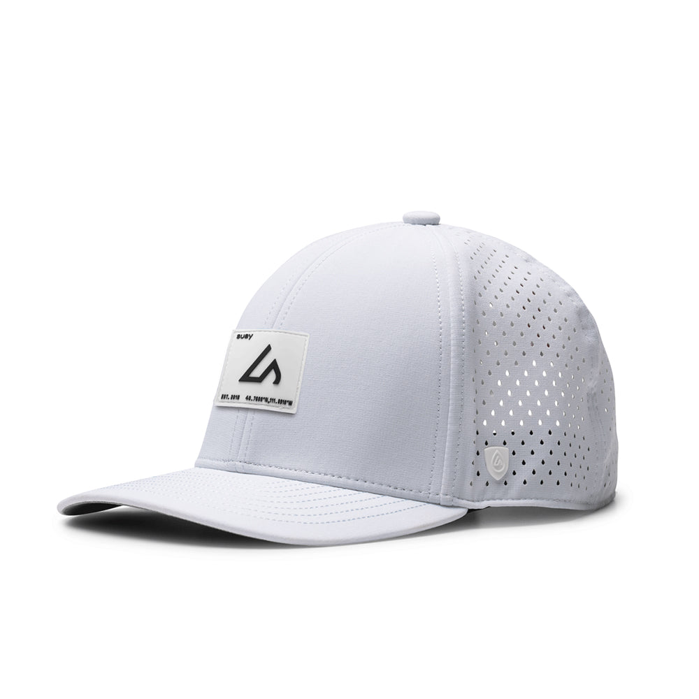 Suay Endurance 6-panel performance hat in White - front view