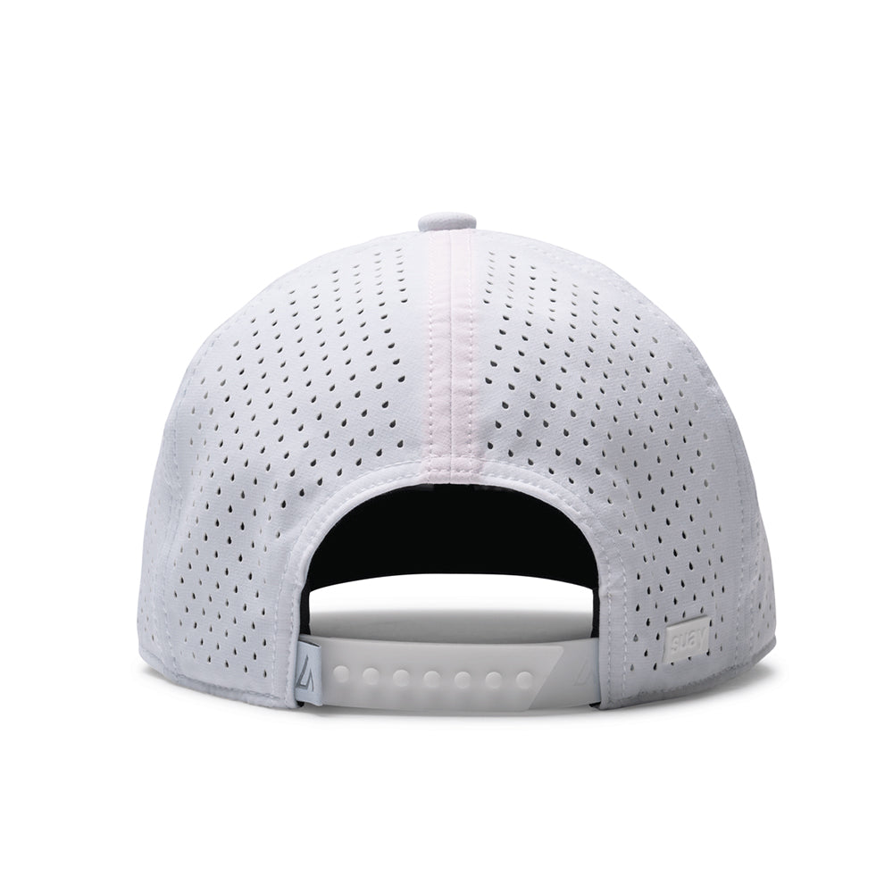 Suay Endurance 6-panel performance hat in White - side view