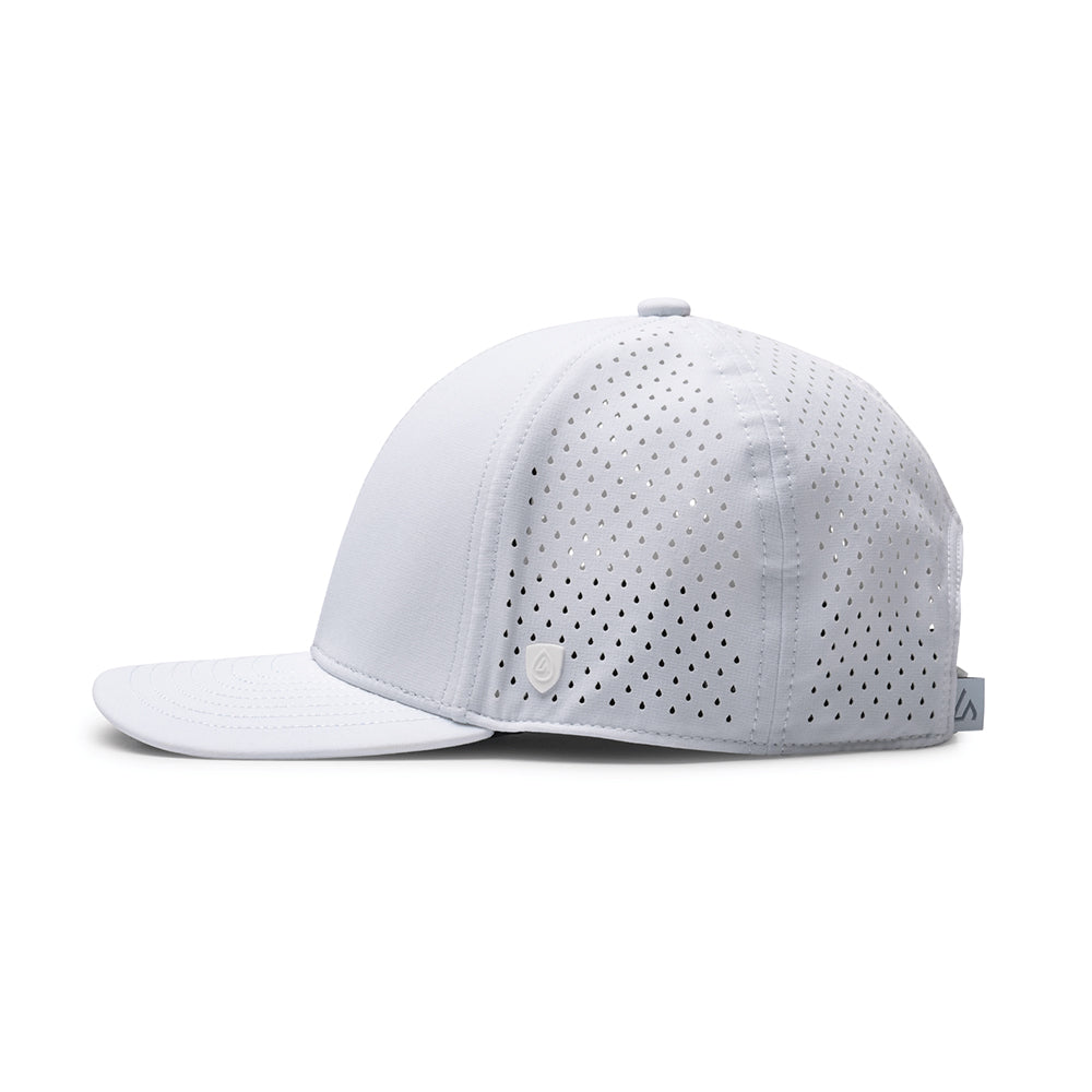 Suay Endurance 6-panel performance hat in White - back view