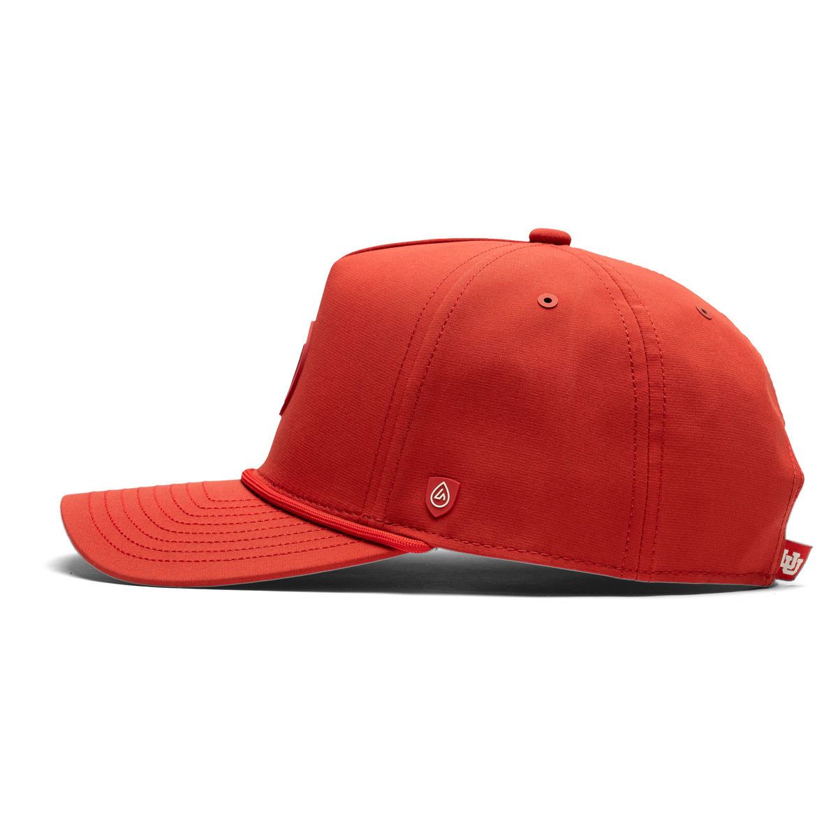 University of Utah x Suay - All Red Apex Eyelets (Feather) hat - side view