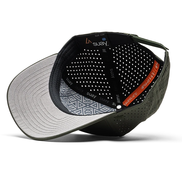 Suay Apex 5-panel snapback hat in Forest - lifestyle shot