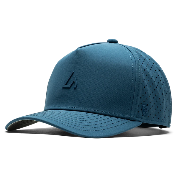 Suay Apex 5-panel snapback hat in Harbor Blue - front view