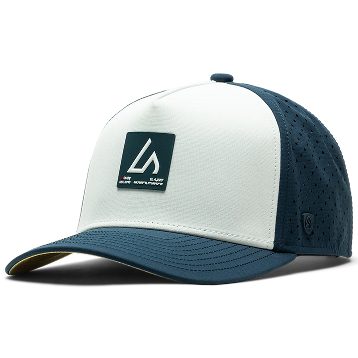 Suay Apex 5-panel snapback hat in Two Tone Navy - front view