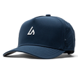 Suay Apex 5-panel snapback hat in Navy / White - front view