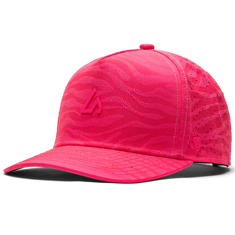 Suay Apex Wild 5-panel snapback hat in Neon Pink - side view