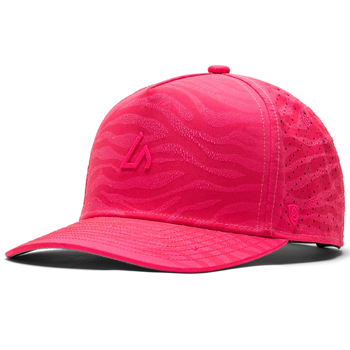 Suay Apex Wild 5-panel snapback hat in Neon Pink - side view