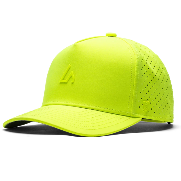 Suay Apex Wild 5-panel snapback hat in Neon Yellow - front view