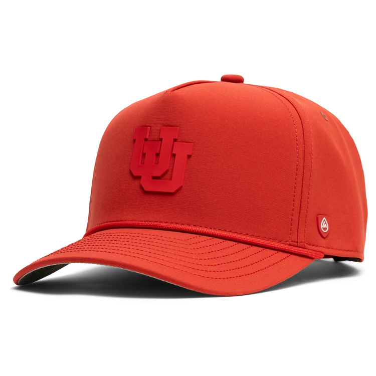Suay University of Utah x Suay 5-panel snapback hat in All Red Apex - front view