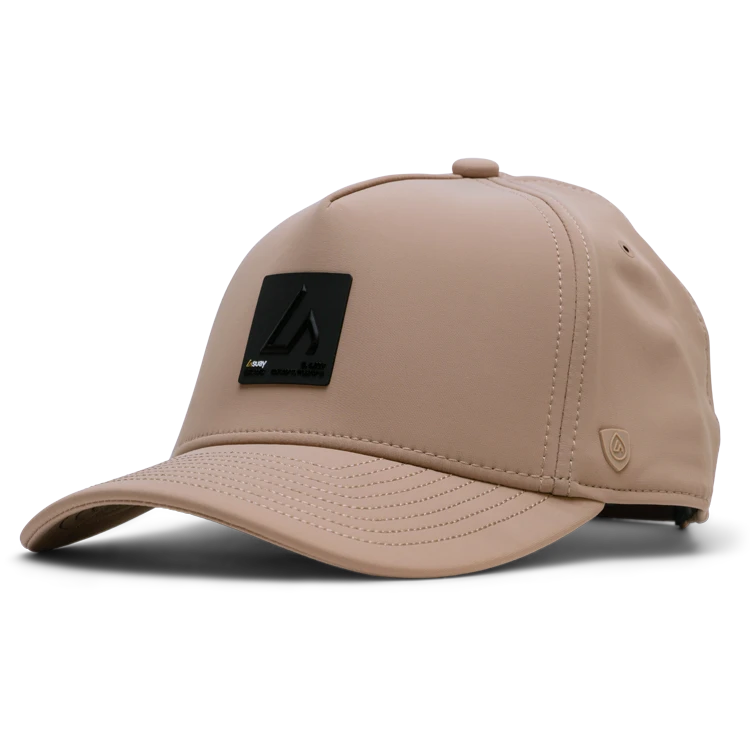Suay Apex Toasty fleece-lined 5-panel snapback hat in Dune - front view