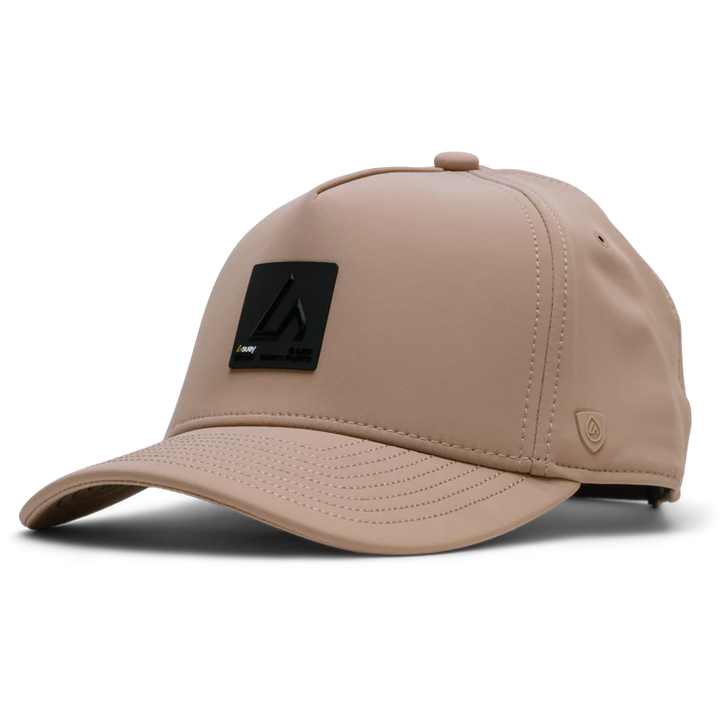 Suay Apex Toasty fleece-lined 5-panel snapback hat in Dune - front view