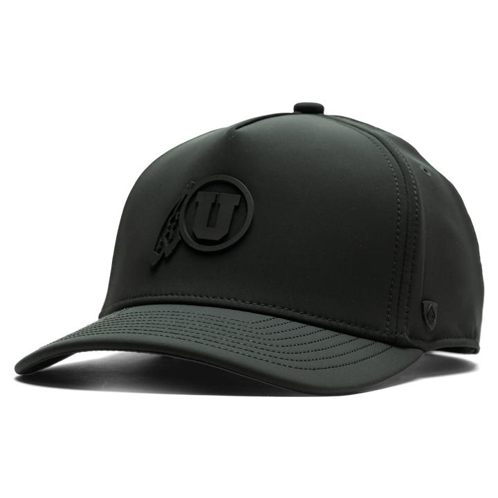 University of Utah x Suay - All Black Apex Toasty (Feather) hat - angle view