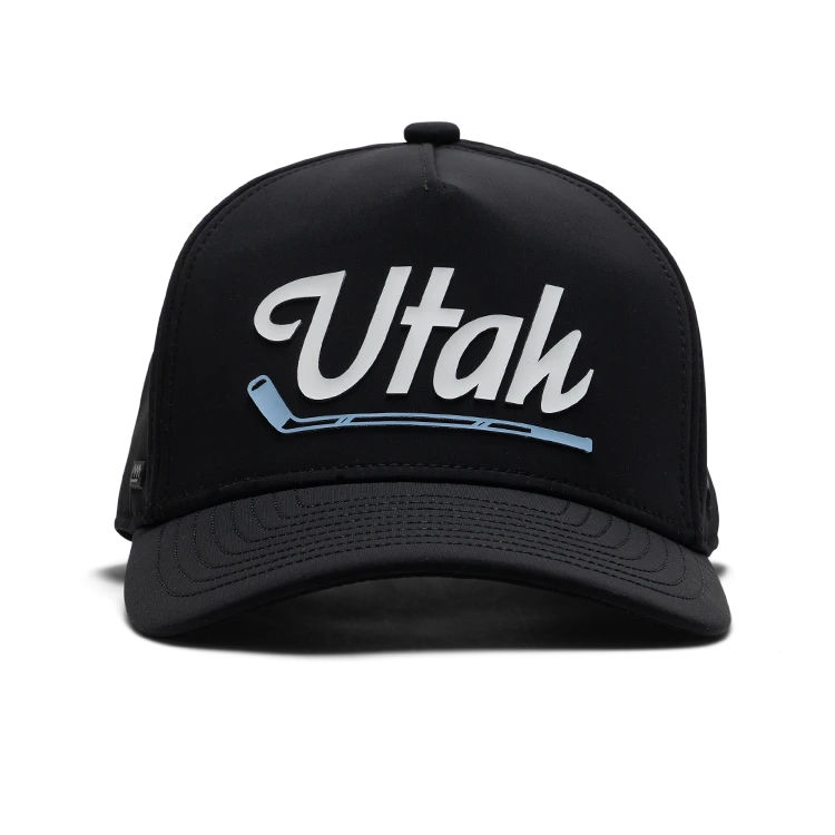 Suay Apex Toasty fleece-lined 5-panel snapback hat in Black - side view