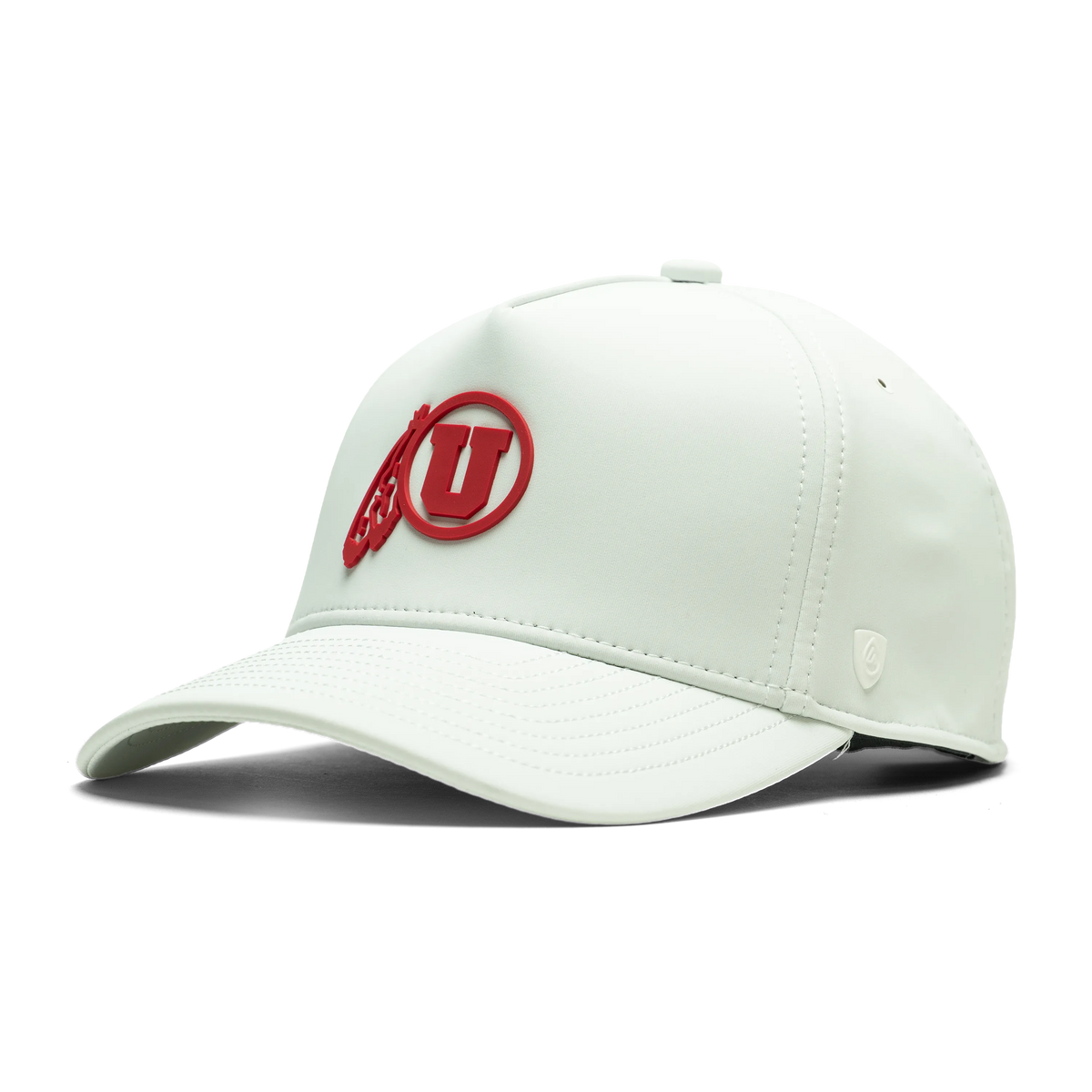 University of Utah x Suay - White Apex Toasty (Feather) hat - angle view