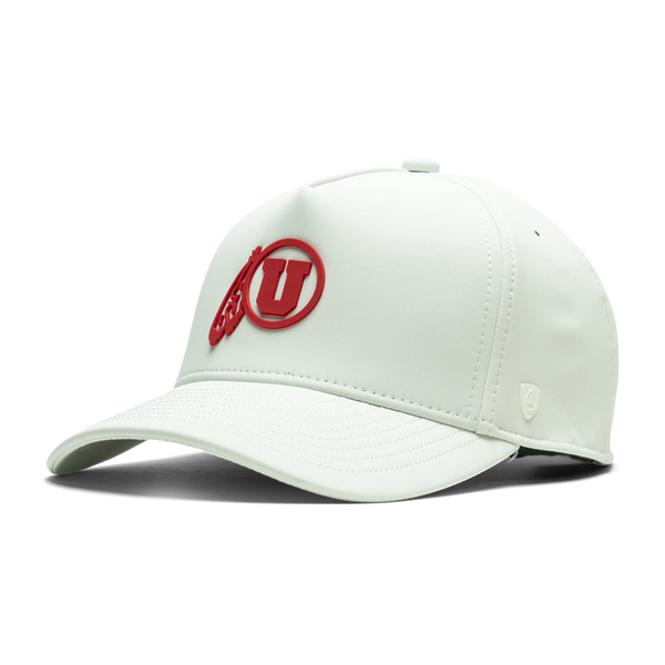 University of Utah x Suay - White Apex Toasty (Feather) hat - angle view