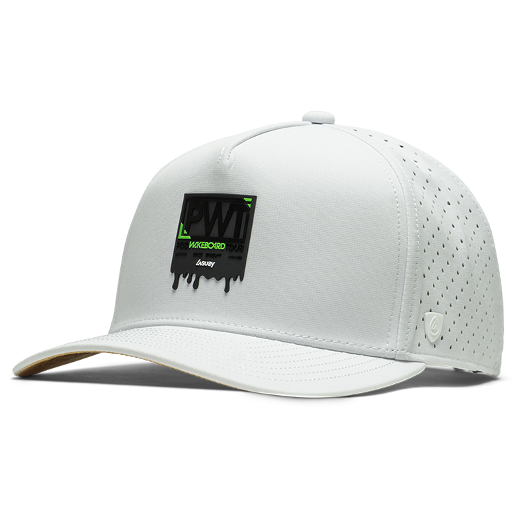 Suay PWT x Suay 5-panel snapback hat in Apex - White - front view