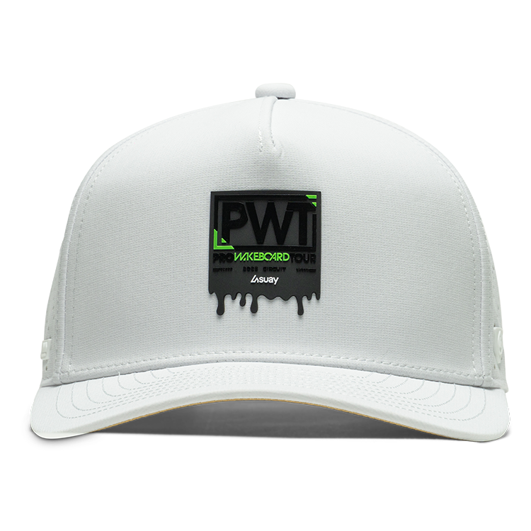 Suay PWT x Suay 5-panel snapback hat in Apex - White - side view