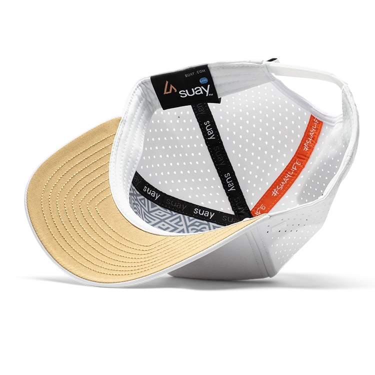 Suay PWT x Suay 5-panel snapback hat in Apex - White - detail view