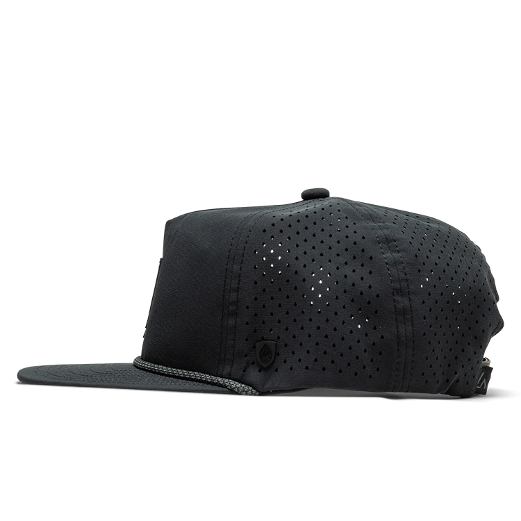 Suay PWT x Suay Drift rope-brim snapback hat in Black - back view
