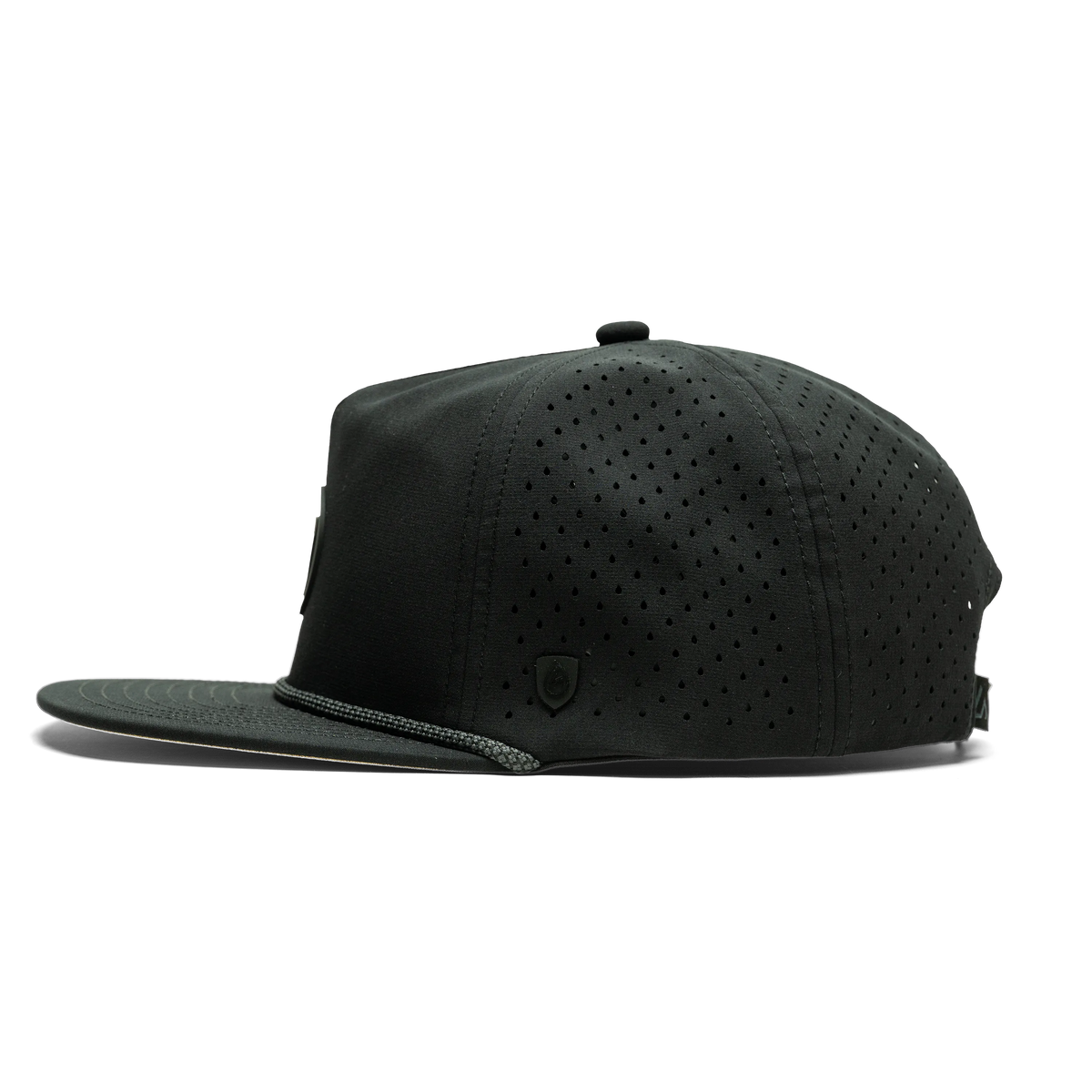 University of Utah x Suay - Black Drift (Feather) hat - side view