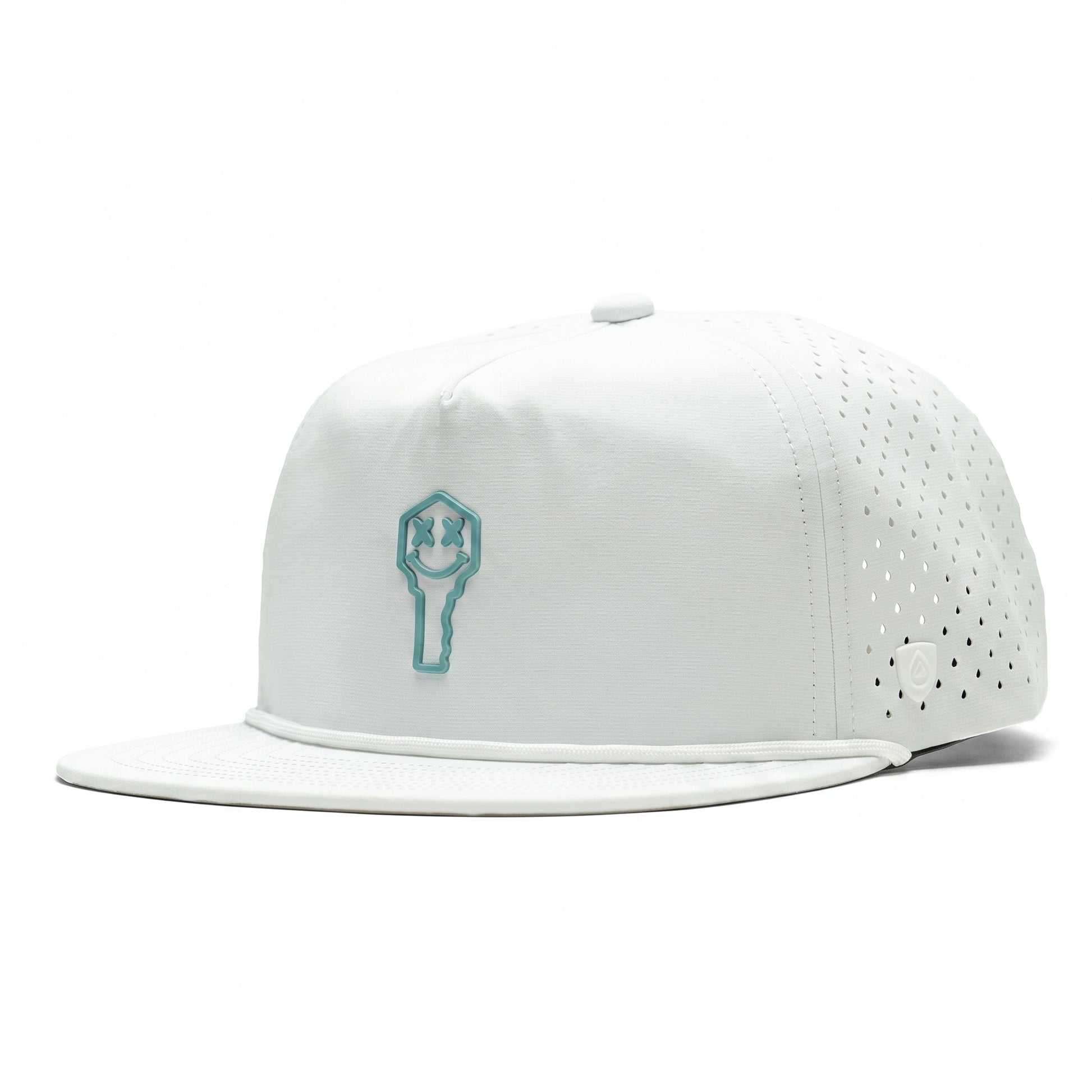 Key x Suay - Drift - White - Teal Patch — Key patch: Teal