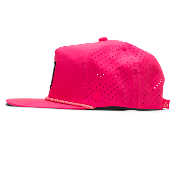 Suay PWT x Suay rope-brim snapback hat in Drift Wild - Neon Pink - lifestyle shot