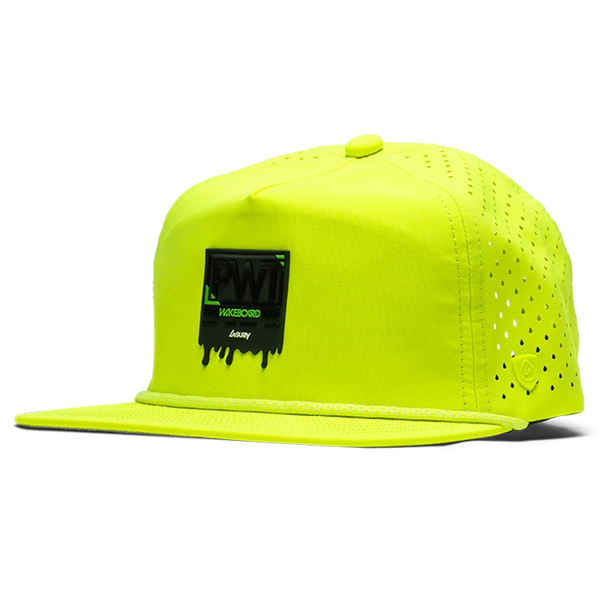 Suay PWT x Suay: Drift in Neon Wild Yellow rope-brim snapback hat - front view