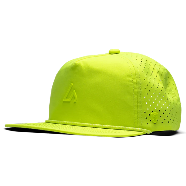 Suay Drift Wild rope-brim snapback hat in Neon Yellow - front view
