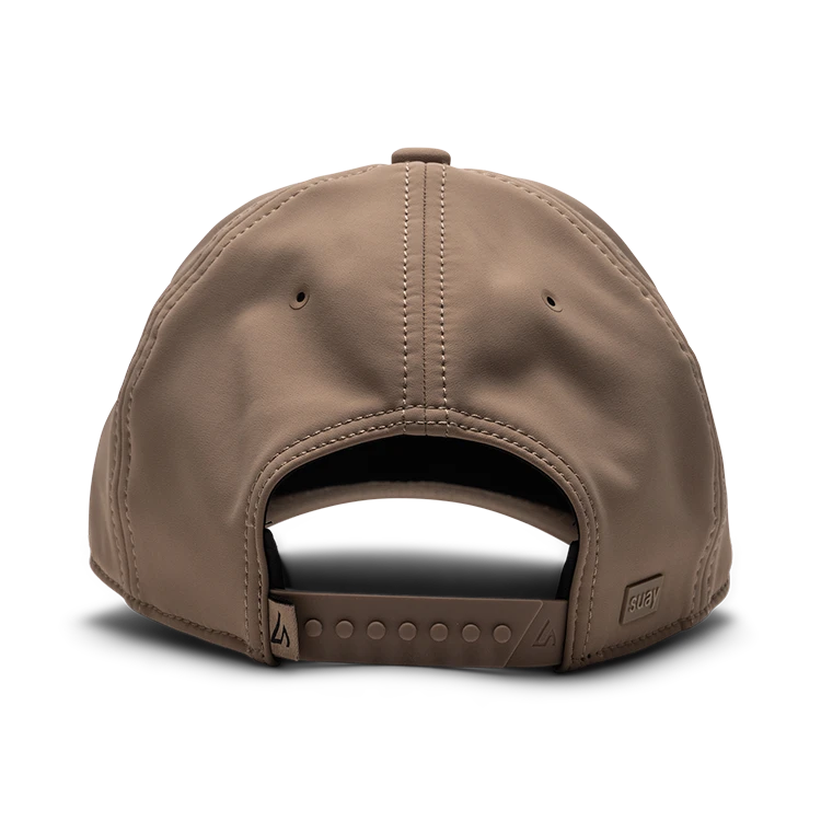 Suay Endurance Toasty fleece-lined 6-panel performance hat in Dune - detail view