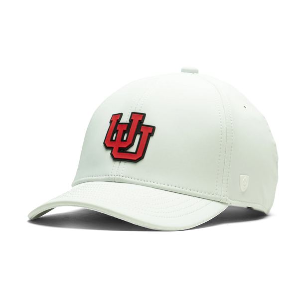 University of Utah x Suay - White Endurance Toasty (Interlocking U) hat - angle view