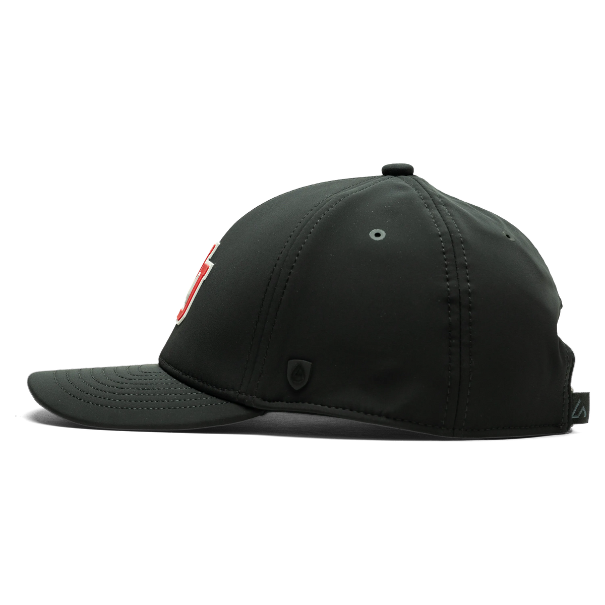 University of Utah x Suay - Black Endurance Toasty (Interlocking U) hat - side view