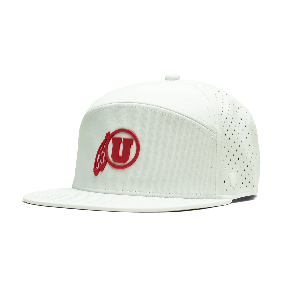 University of Utah x Suay - White Horizon (Feather) hat - angle view