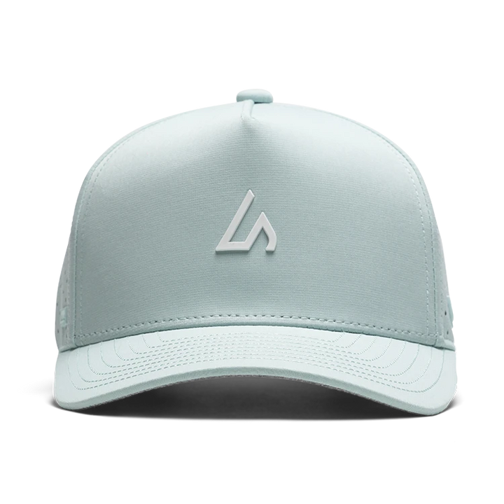 Suay Apex 5-panel snapback hat in Mint / White - side view