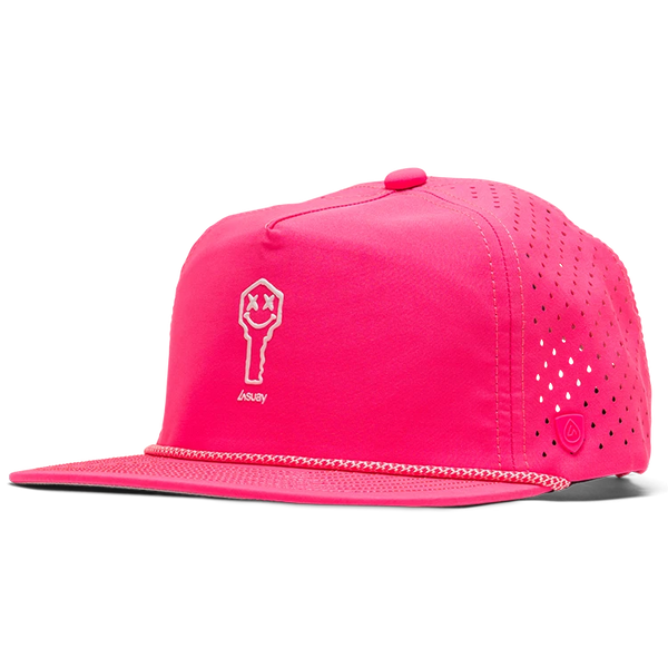 Suay Key x Suay rope-brim snapback hat in Drift Wild - Neon Pink - front view