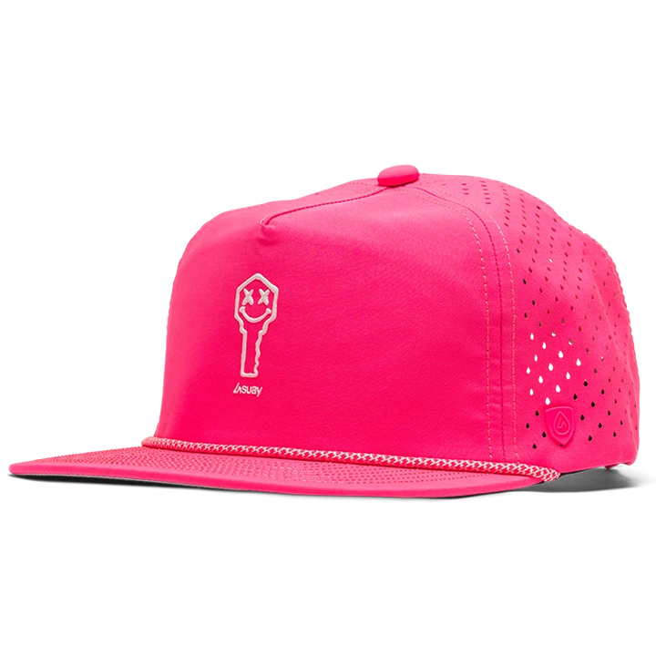 Suay Key x Suay rope-brim snapback hat in Drift Wild - Neon Pink - front view