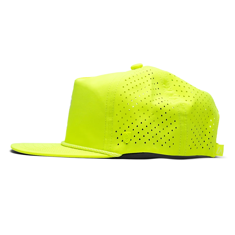 Suay Key x Suay rope-brim snapback hat in Drift Wild - Neon Yellow - detail view