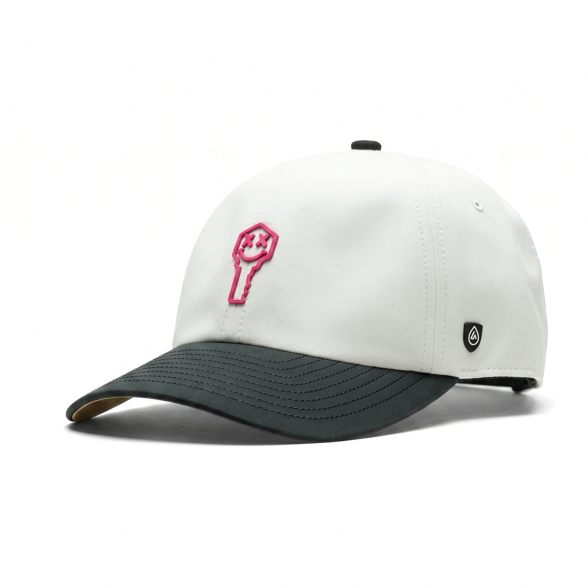 Key x Suay - Nomad - White / Black Two Tone - Pink Patch — Key patch: Pink