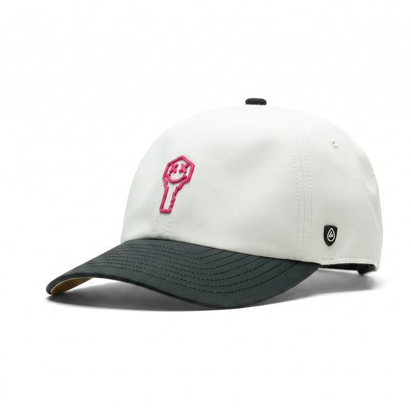 Key x Suay - Nomad - White / Black Two Tone - Pink Patch — Key patch: Pink