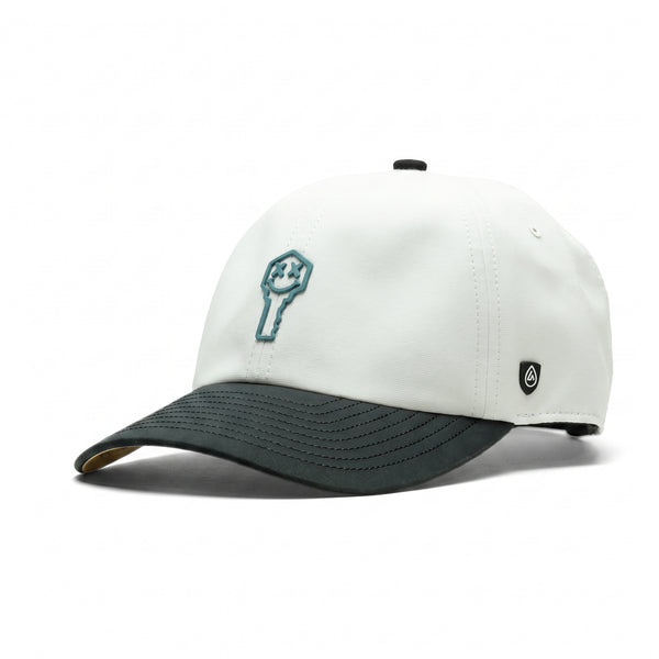 Key x Suay - Nomad - White / Black Two Tone - Teal Patch — Key patch: Teal