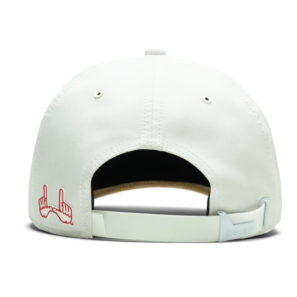 University of Utah x Suay - White Nomad (Feather) hat - back view