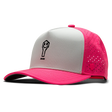 Suay Key x Suay 5-panel snapback hat in Apex Wild - Neon Pink/White - front view