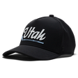 Suay Apex Toasty fleece-lined 5-panel snapback hat in Black - front view