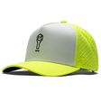 Suay Key x Suay 5-panel snapback hat in Apex Wild - Neon Yellow/White - front view