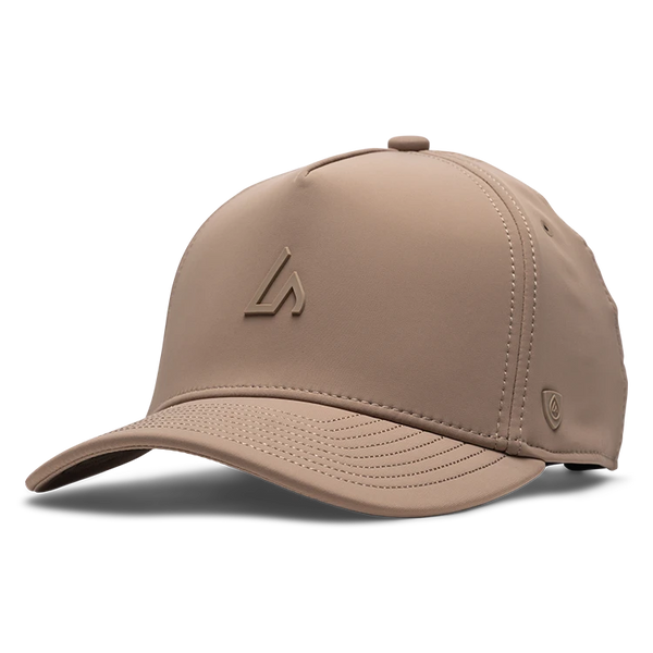 Suay Apex Toasty fleece-lined 5-panel snapback hat in Dune - front view