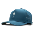 Suay Key x Suay 5-panel snapback hat in Apex - Steel Blue - front view