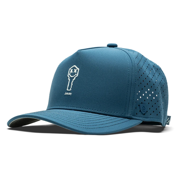 Suay Key x Suay 5-panel snapback hat in Apex - Steel Blue - front view