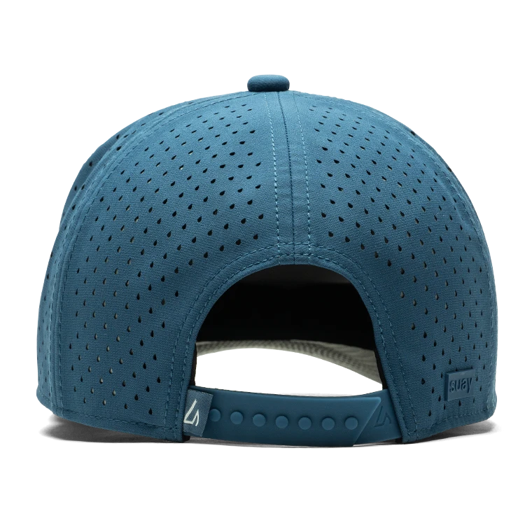 Suay Key x Suay 5-panel snapback hat in Apex - Steel Blue - detail view